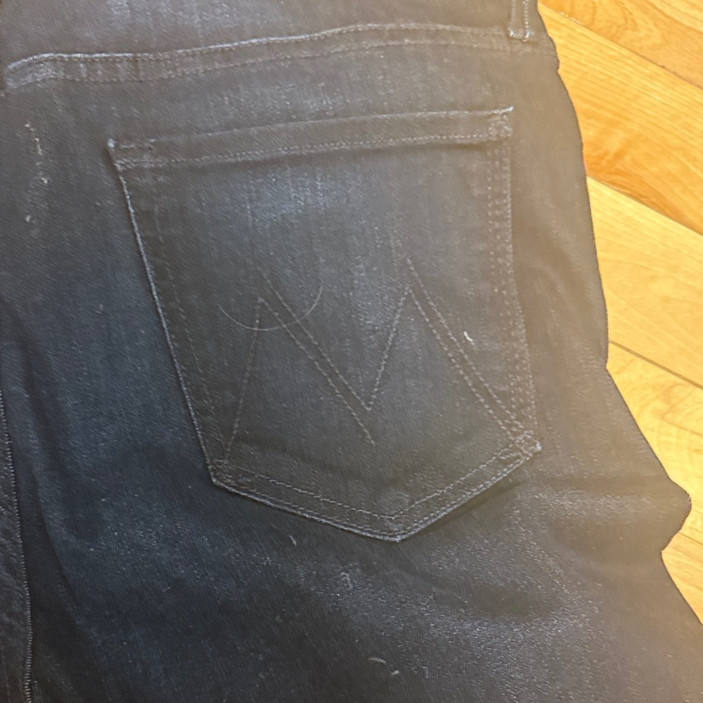 NWT MOTHER Women's Straight Leg Jeans - dark denim color now-now or never - Picture 9 of 14